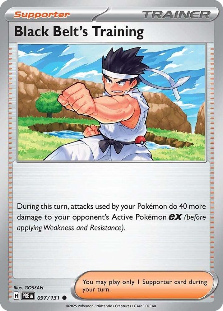 Black Belt's Training (097/131) [Scarlet & Violet: Prismatic Evolutions] | Dumpster Cat Games
