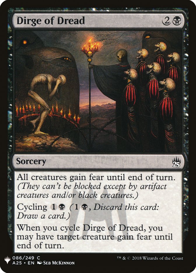 Dirge of Dread [Mystery Booster] | Dumpster Cat Games