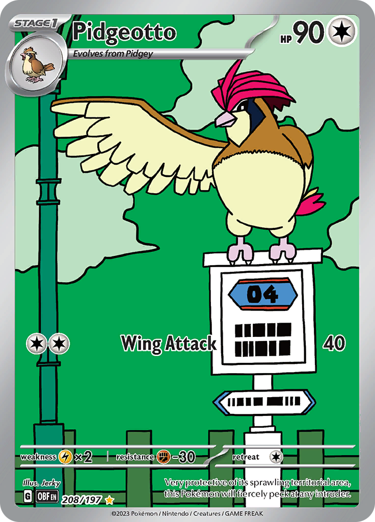 Pidgeotto (208/197) [Scarlet & Violet: Obsidian Flames] | Dumpster Cat Games