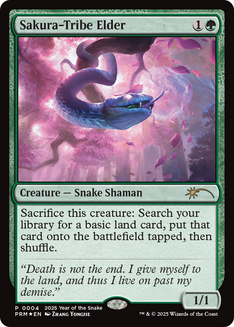 Sakura-Tribe Elder (Year of the Snake 2025) [Standard Showdown Promos] | Dumpster Cat Games