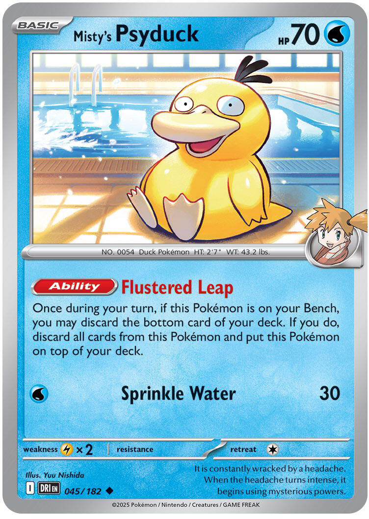 Misty's Psyduck (045/182) [Scarlet & Violet: Destined Rivals] | Dumpster Cat Games