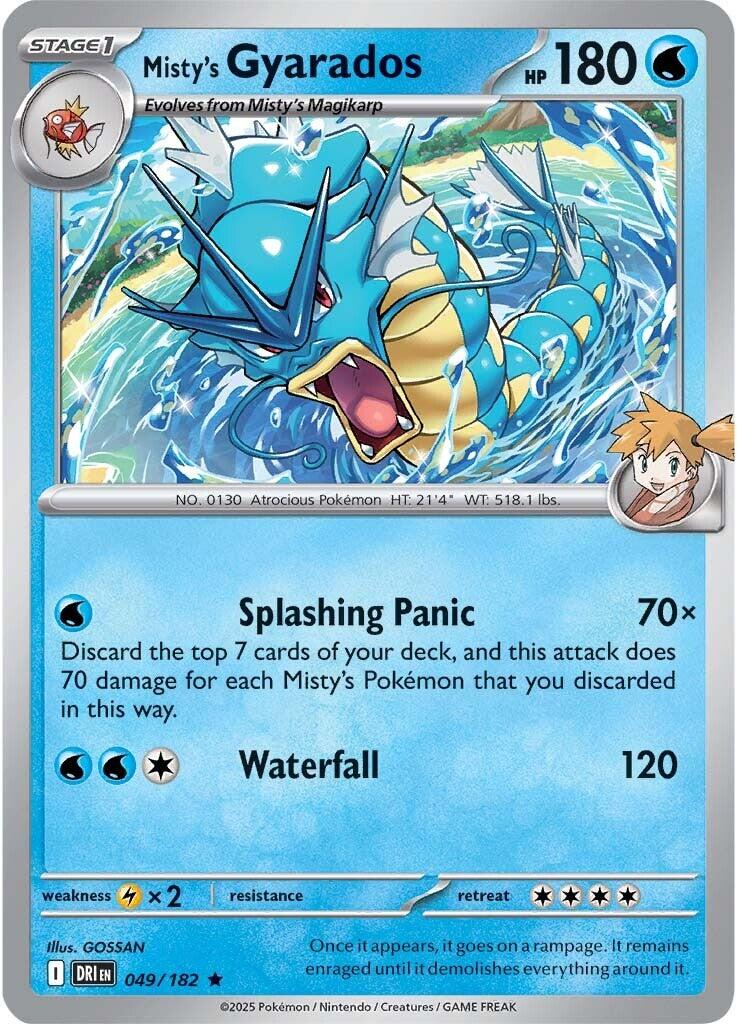 Misty's Gyarados (049/182) [Scarlet & Violet: Destined Rivals] | Dumpster Cat Games