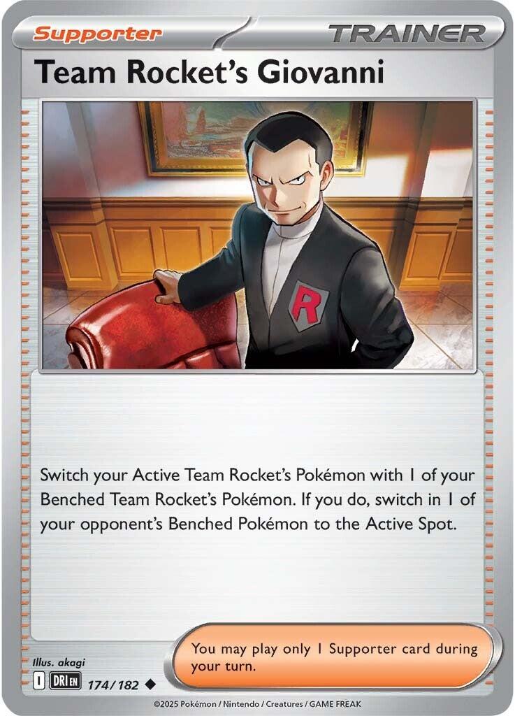 Team Rocket's Giovanni (174/182) [Scarlet & Violet: Destined Rivals] | Dumpster Cat Games