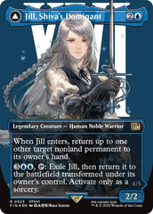 Jill, Shiva's Dominant // Shiva, Warden of Ice (Borderless) (Surge Foil) [FINAL FANTASY] | Dumpster Cat Games