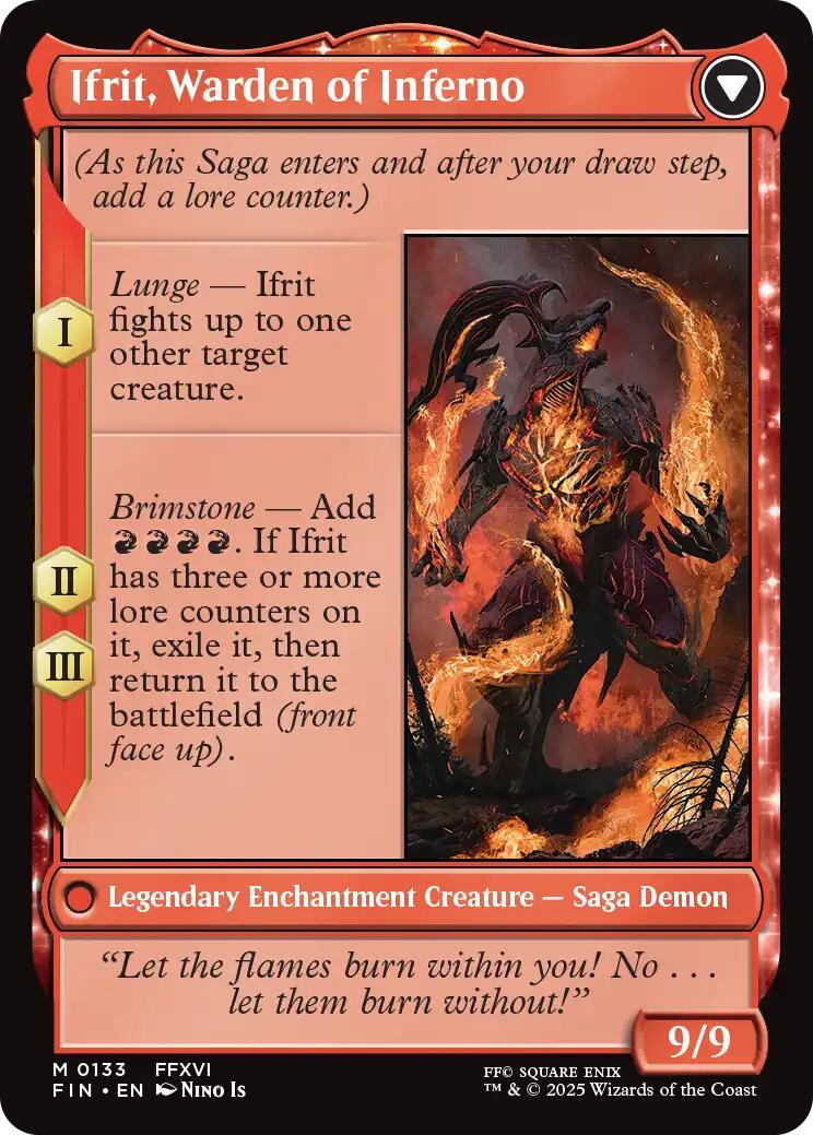 Clive, Ifrit's Dominant // Ifrit, Warden of Inferno [FINAL FANTASY] | Dumpster Cat Games