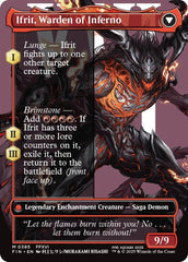 Clive, Ifrit's Dominant // Ifrit, Warden of Inferno (Borderless) (0385) [FINAL FANTASY] | Dumpster Cat Games