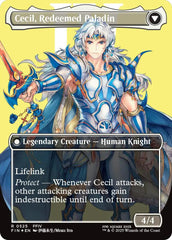 Cecil, Dark Knight // Cecil, Redeemed Paladin (Borderless) (Surge Foil) [FINAL FANTASY] | Dumpster Cat Games