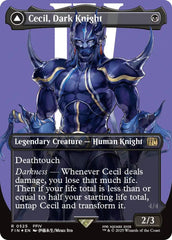 Cecil, Dark Knight // Cecil, Redeemed Paladin (Borderless) (Surge Foil) [FINAL FANTASY] | Dumpster Cat Games