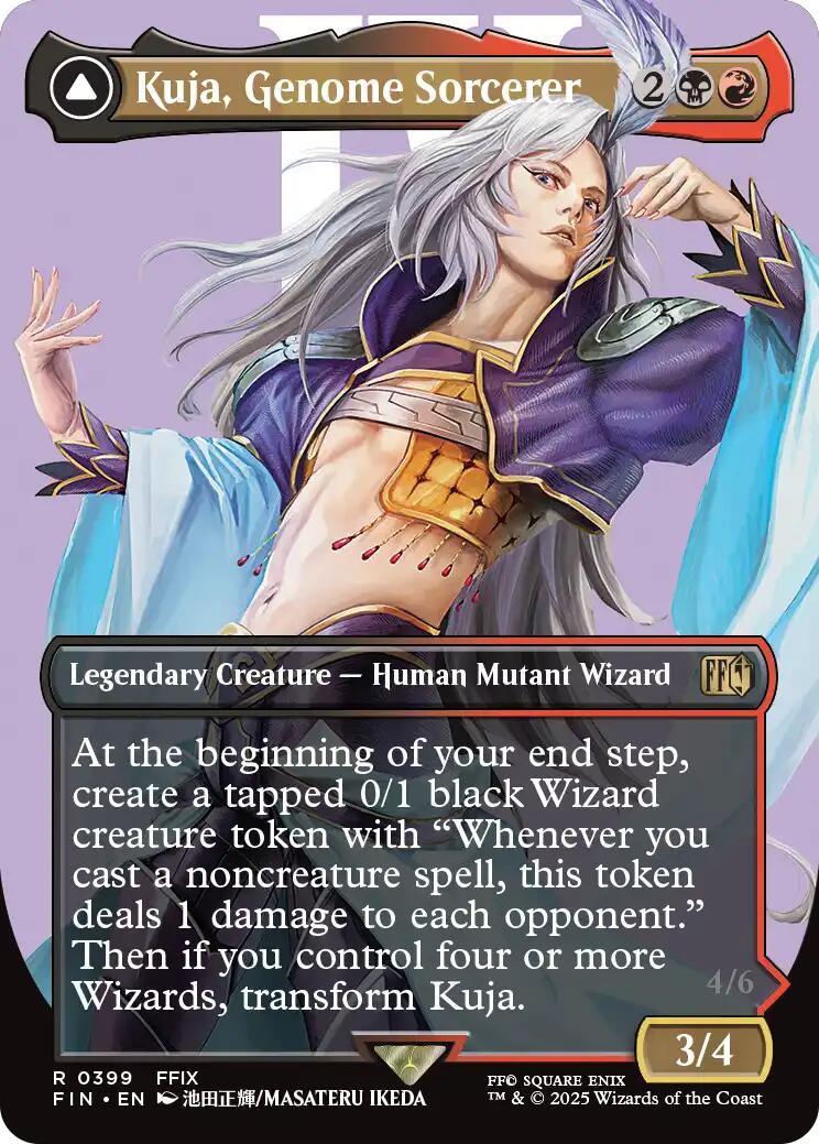 Kuja, Genome Sorcerer // Trance Kuja, Fate Defied (Borderless) [FINAL FANTASY] | Dumpster Cat Games