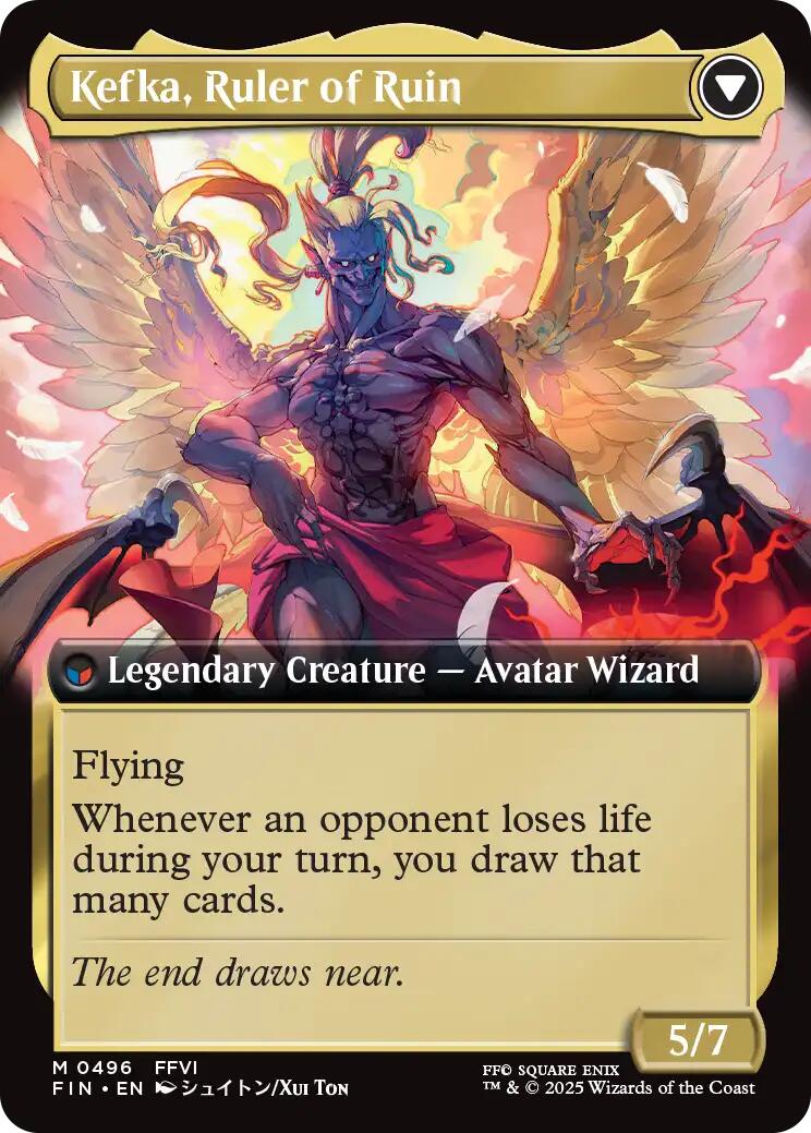 Kefka, Court Mage // Kefka, Ruler of Ruin (Extended Art) [FINAL FANTASY] | Dumpster Cat Games