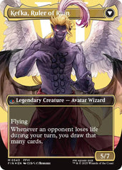 Kefka, Court Mage // Kefka, Ruler of Ruin (Borderless) (Surge Foil) [FINAL FANTASY] | Dumpster Cat Games