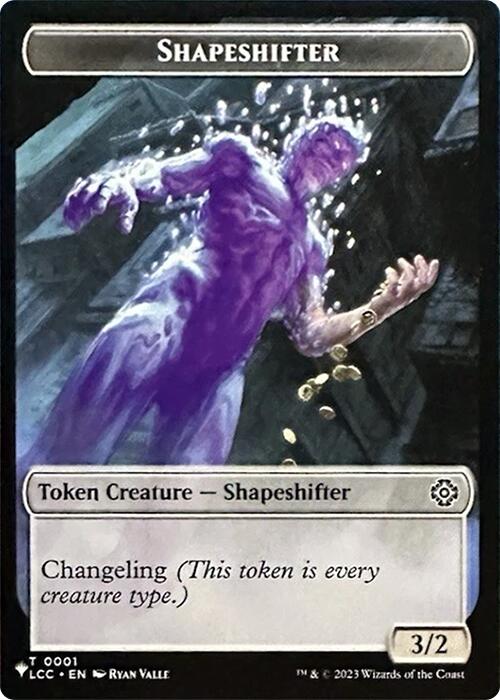 Shapeshifter // Cat Double-Sided Token [Secret Lair Drop Series] | Dumpster Cat Games