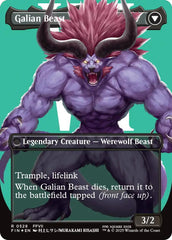 Vincent Valentine // Galian Beast (Borderless) (Surge Foil) [FINAL FANTASY] | Dumpster Cat Games