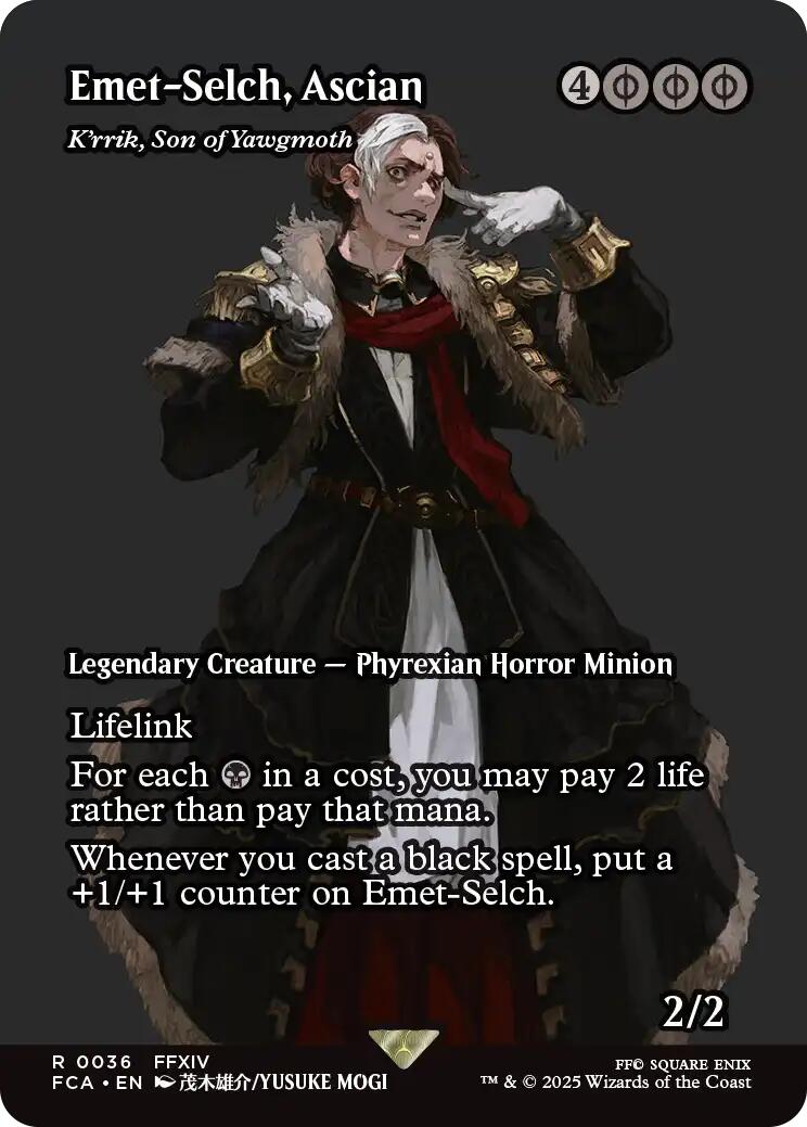 Emet-Selch, Ascian - K'rrik, Son of Yawgmoth (Showcase) [FINAL FANTASY : Through the Ages] | Dumpster Cat Games