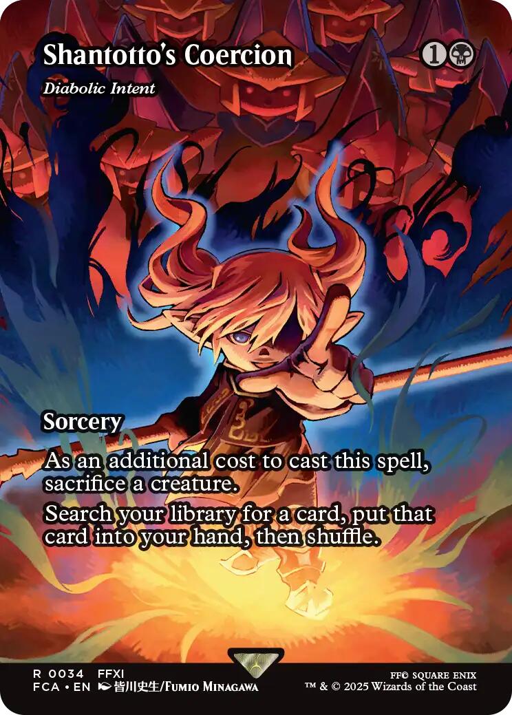 Shantotto's Coercion - Diabolic Intent (Showcase) [FINAL FANTASY : Through the Ages] | Dumpster Cat Games