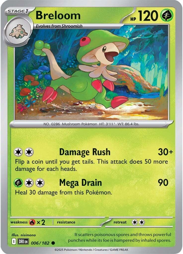 Breloom (006/182) [Scarlet & Violet: Destined Rivals] | Dumpster Cat Games