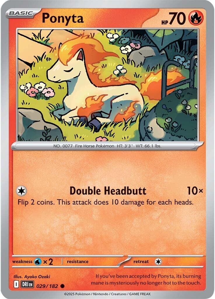 Ponyta (029/182) [Scarlet & Violet: Destined Rivals] | Dumpster Cat Games