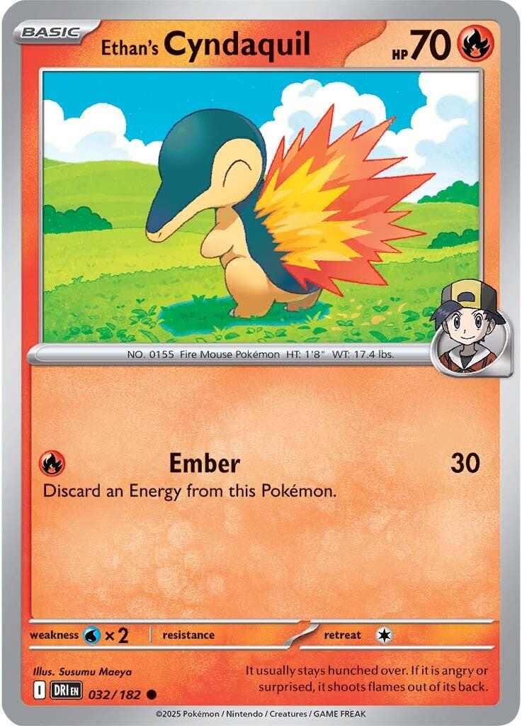Ethan's Cyndaquil (032/182) [Scarlet & Violet: Destined Rivals] | Dumpster Cat Games