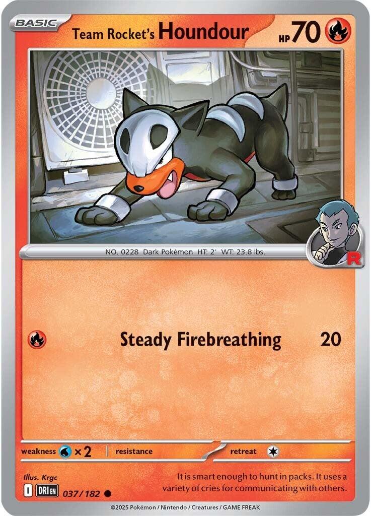 Team Rocket's Houndour (037/182) [Scarlet & Violet: Destined Rivals] | Dumpster Cat Games