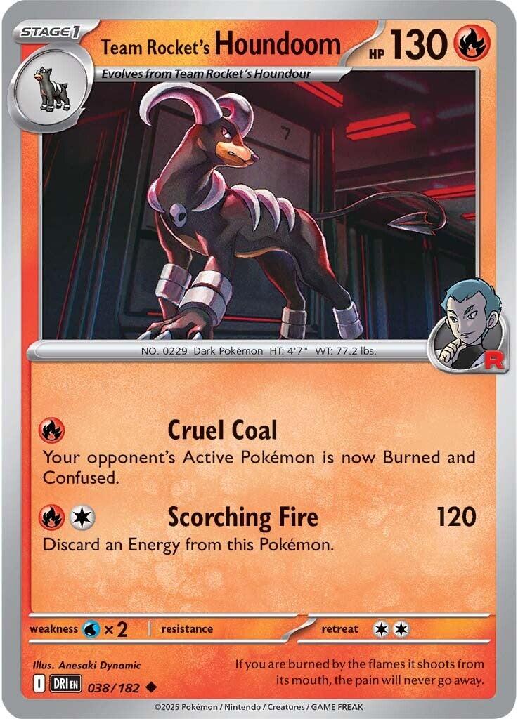 Team Rocket's Houndoom (038/182) [Scarlet & Violet: Destined Rivals] | Dumpster Cat Games