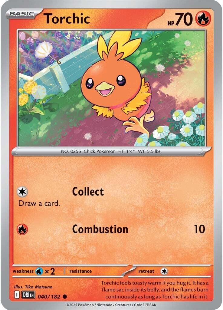 Torchic (040/182) [Scarlet & Violet: Destined Rivals] | Dumpster Cat Games