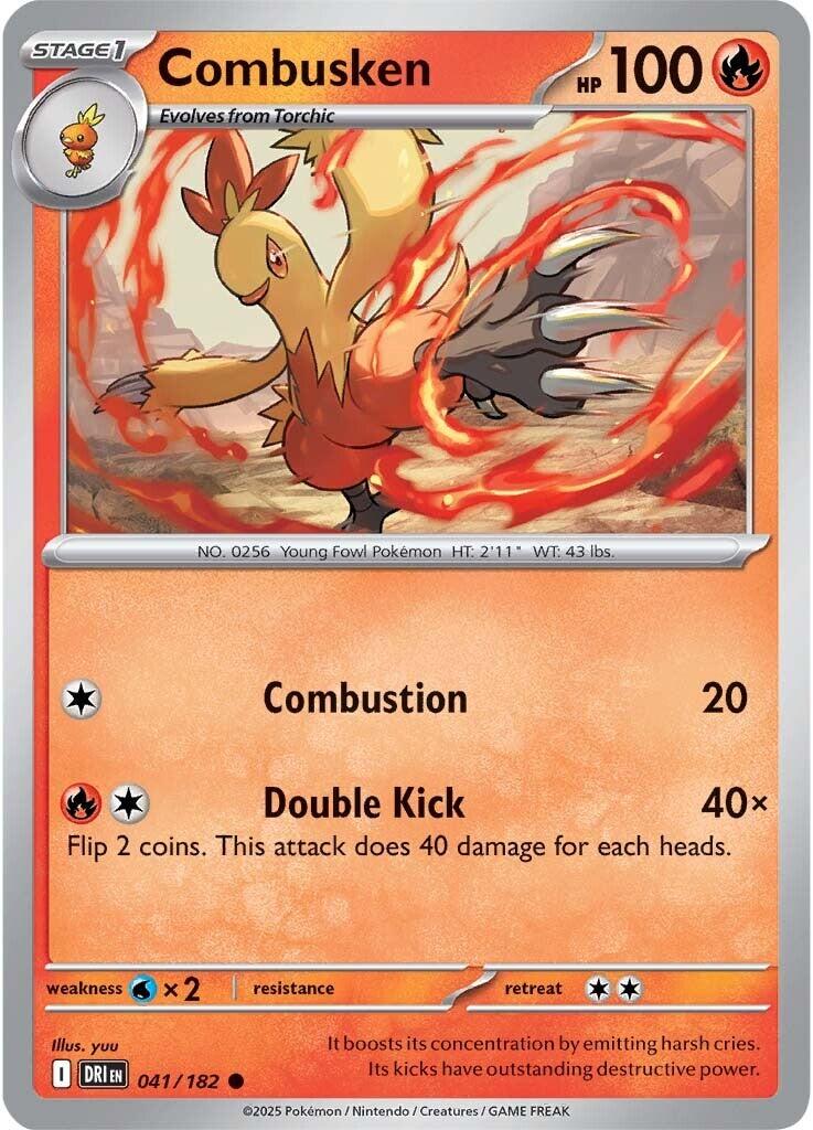 Combusken (041/182) [Scarlet & Violet: Destined Rivals] | Dumpster Cat Games