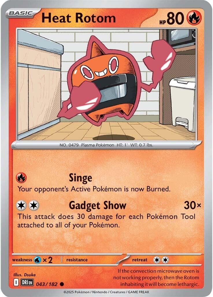 Heat Rotom (043/182) [Scarlet & Violet: Destined Rivals] | Dumpster Cat Games