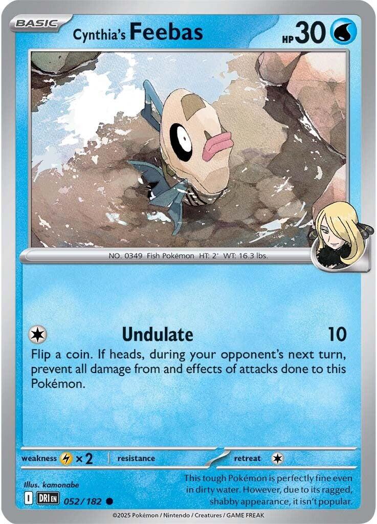 Cynthia's Feebas (052/182) [Scarlet & Violet: Destined Rivals] | Dumpster Cat Games