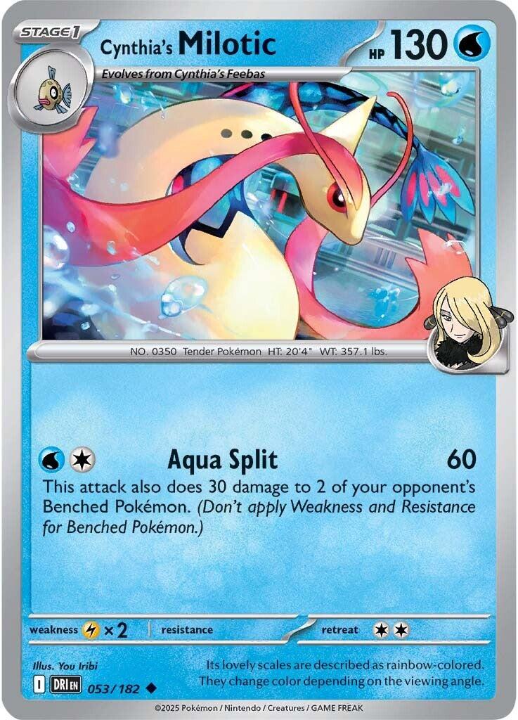 Cynthia's Milotic (053/182) [Scarlet & Violet: Destined Rivals] | Dumpster Cat Games