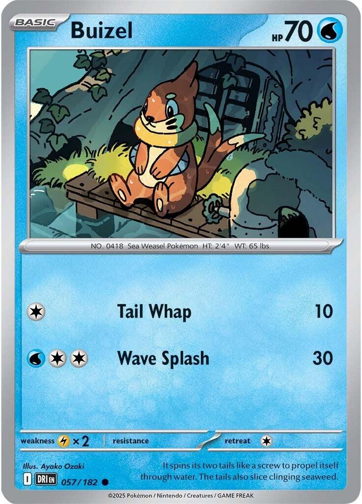 Buizel (057/182) [Scarlet & Violet: Destined Rivals] | Dumpster Cat Games