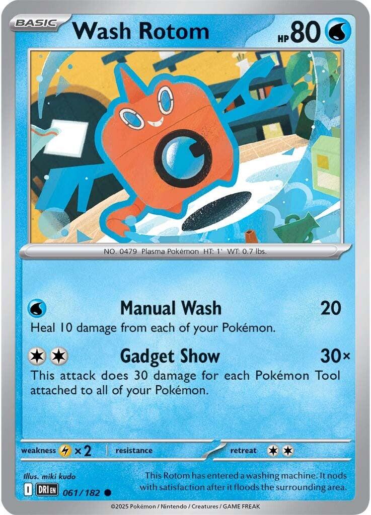 Wash Rotom (061/182) [Scarlet & Violet: Destined Rivals] | Dumpster Cat Games