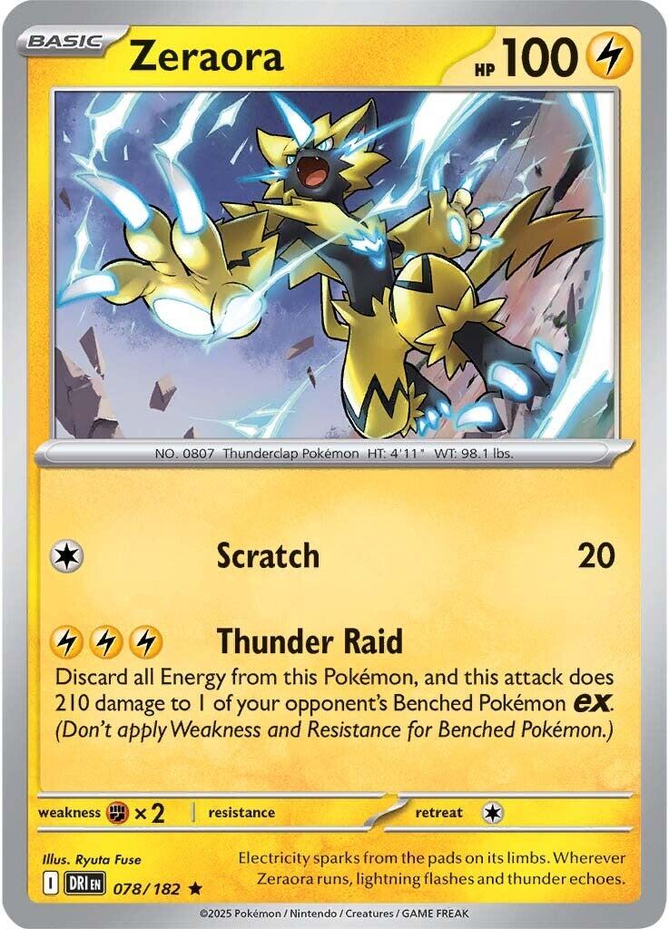 Zeraora (078/182) [Scarlet & Violet: Destined Rivals] | Dumpster Cat Games