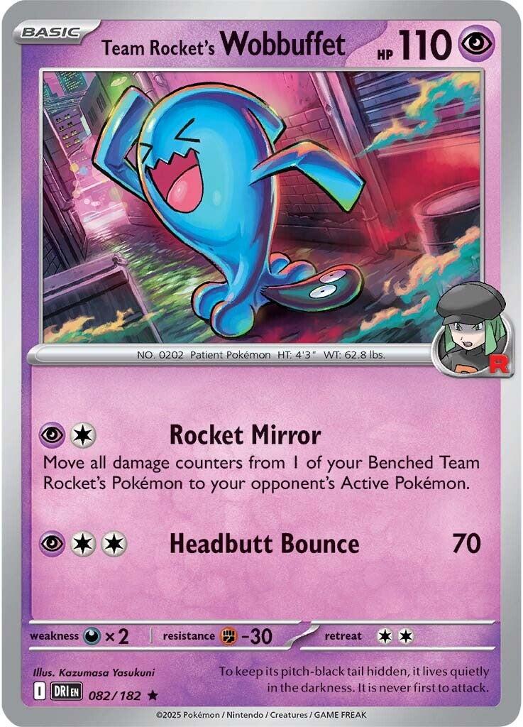 Team Rocket's Wobbuffet (082/182) [Scarlet & Violet: Destined Rivals] | Dumpster Cat Games