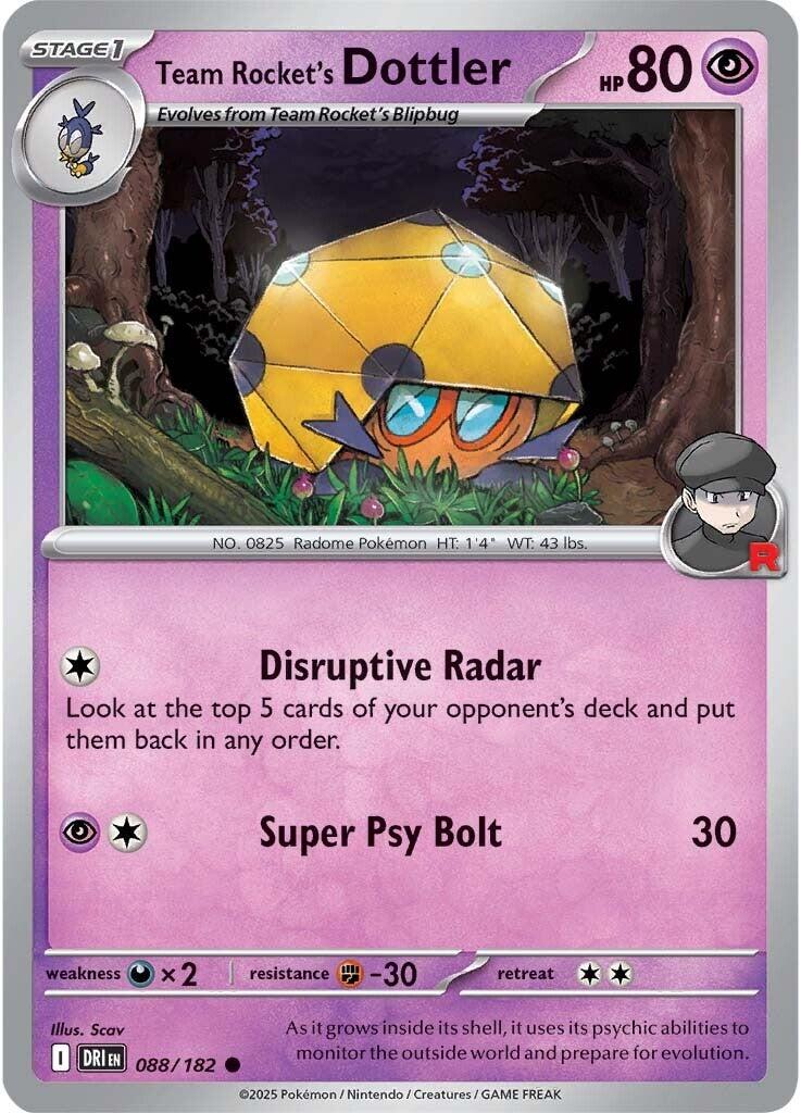 Team Rocket's Dottler (088/182) [Scarlet & Violet: Destined Rivals] | Dumpster Cat Games