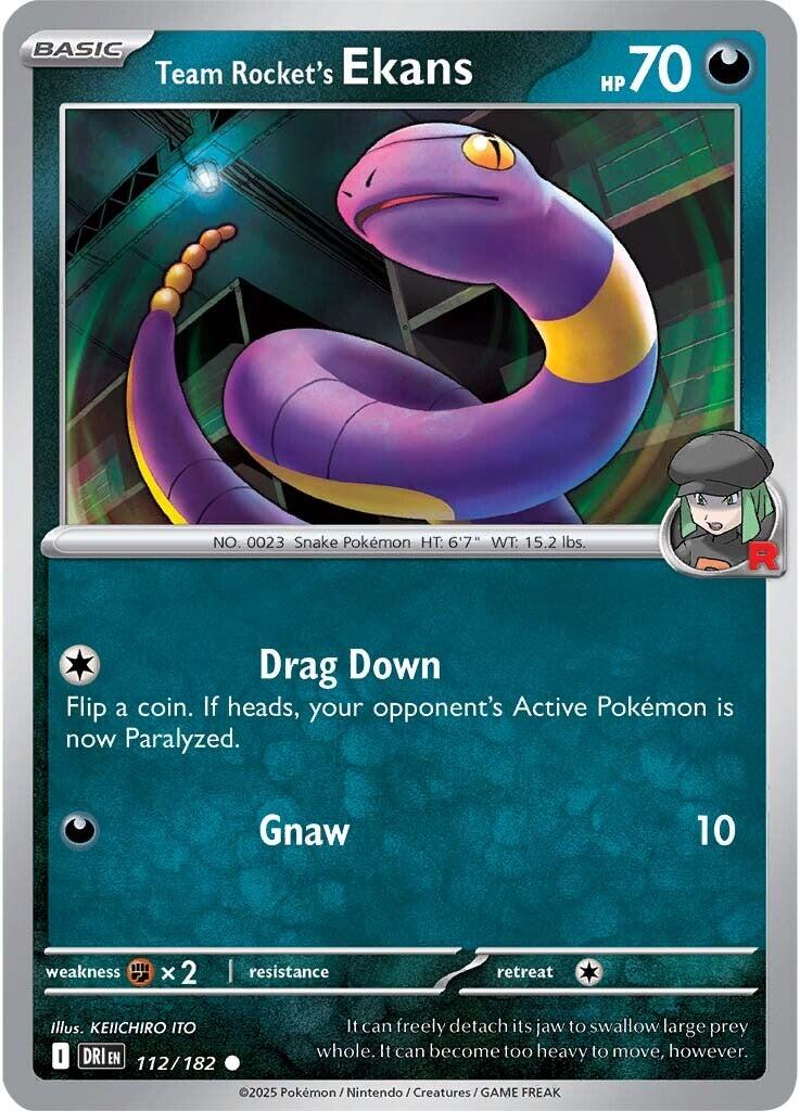 Team Rocket's Ekans (112/182) [Scarlet & Violet: Destined Rivals] | Dumpster Cat Games