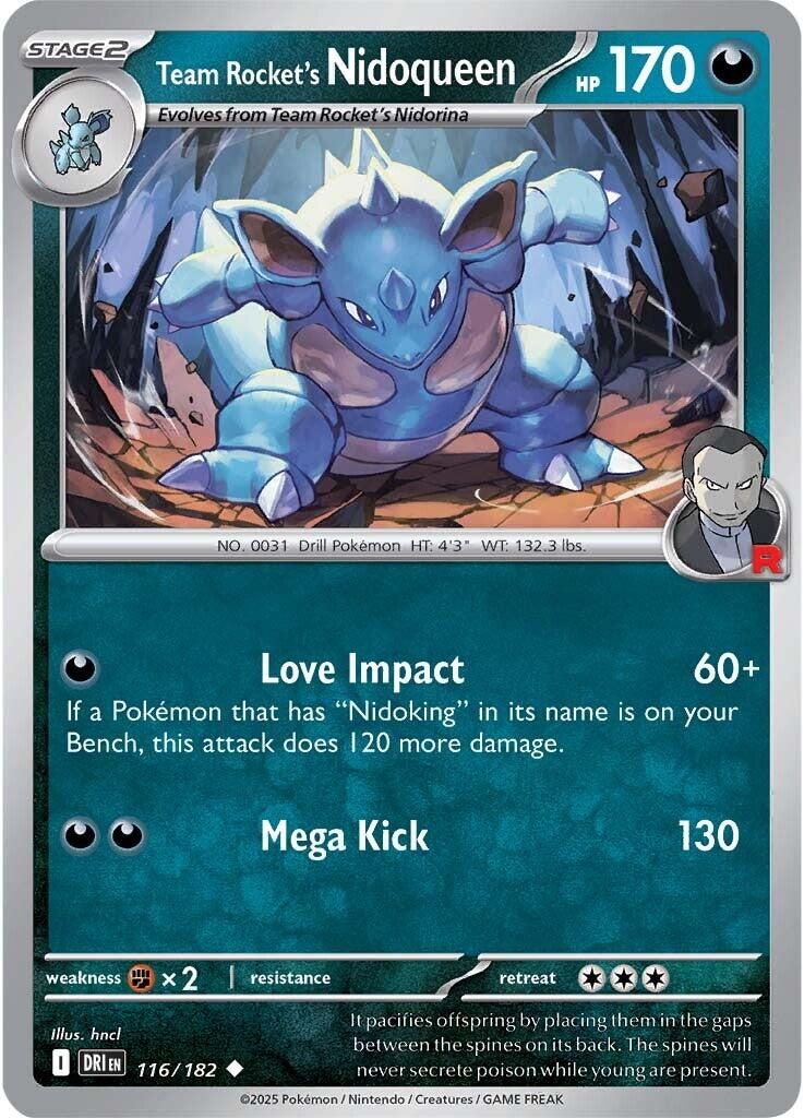 Team Rocket's Nidoqueen (116/182) [Scarlet & Violet: Destined Rivals] | Dumpster Cat Games