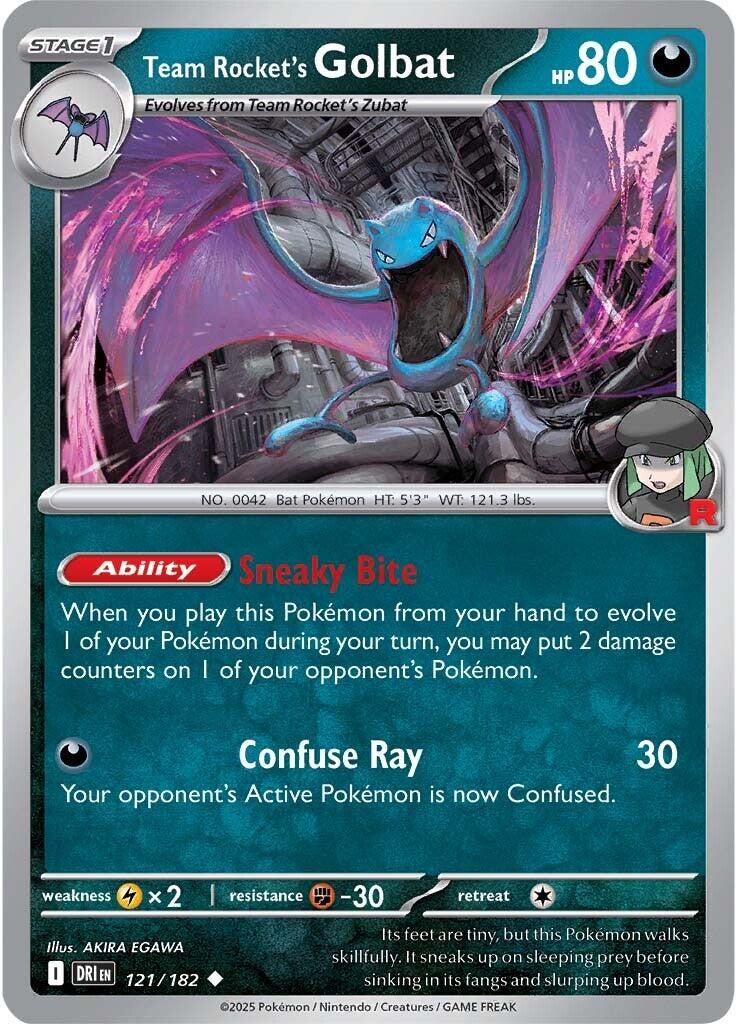 Team Rocket's Golbat (121/182) [Scarlet & Violet: Destined Rivals] | Dumpster Cat Games