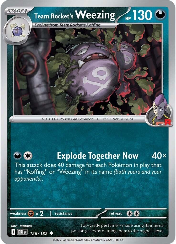 Team Rocket's Weezing (126/182) [Scarlet & Violet: Destined Rivals] | Dumpster Cat Games