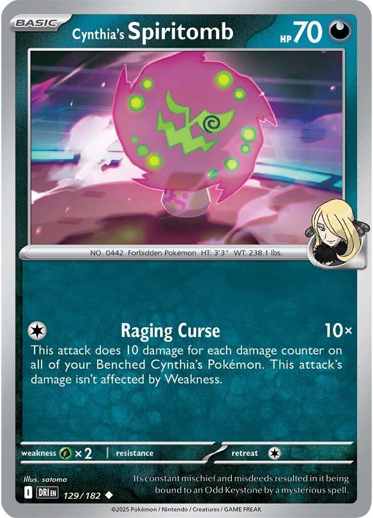 Cynthia's Spiritomb (129/182) [Scarlet & Violet: Destined Rivals] | Dumpster Cat Games