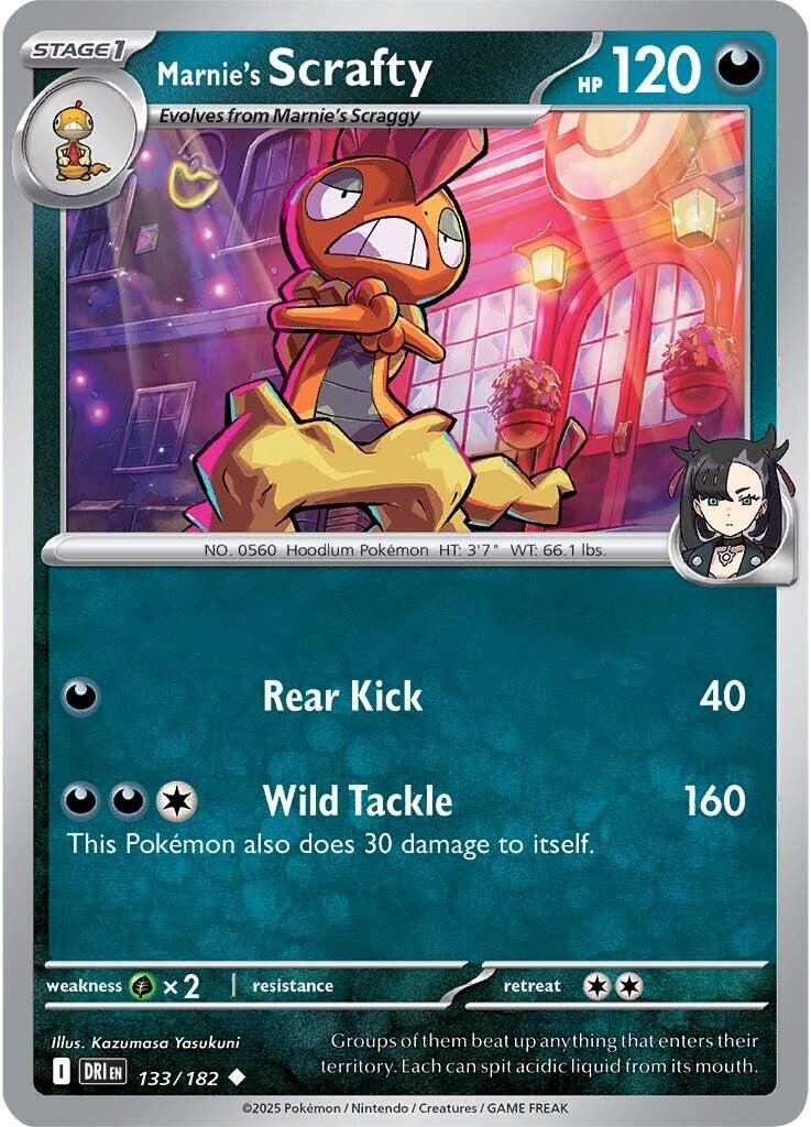 Marnie's Scrafty (133/182) [Scarlet & Violet: Destined Rivals] | Dumpster Cat Games
