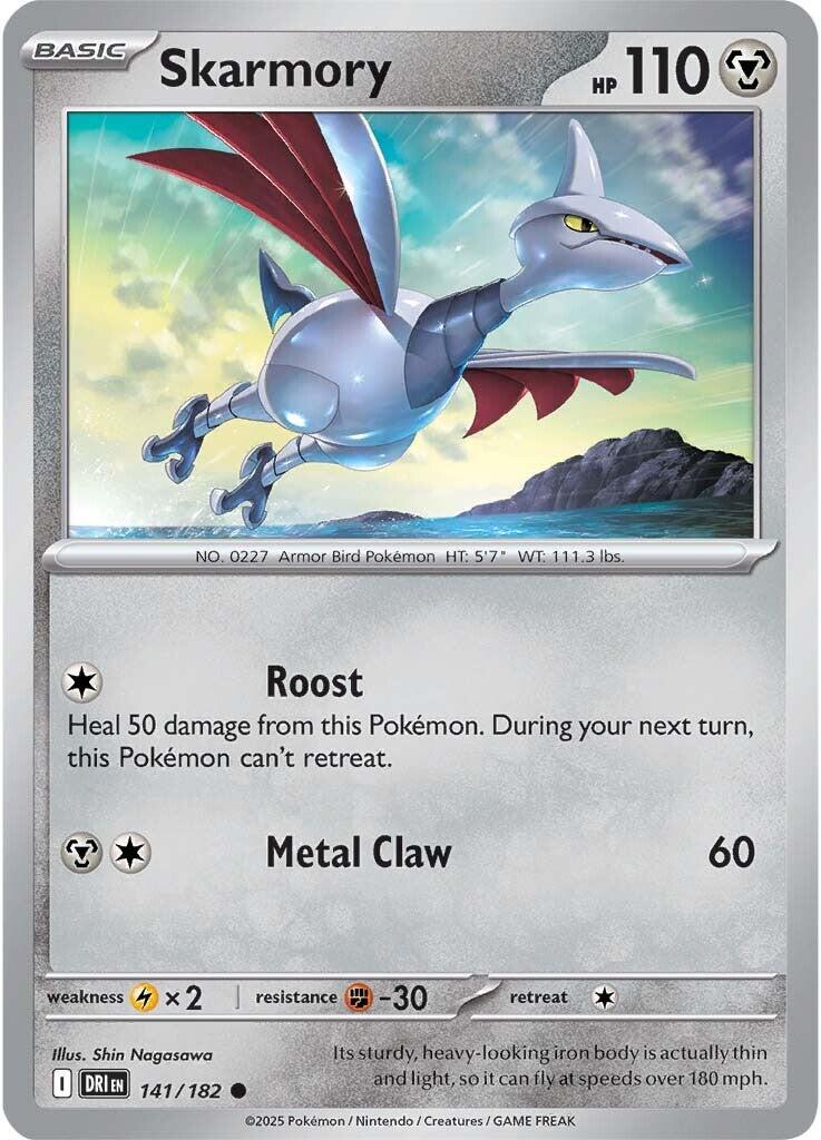 Skarmory (141/182) [Scarlet & Violet: Destined Rivals] | Dumpster Cat Games