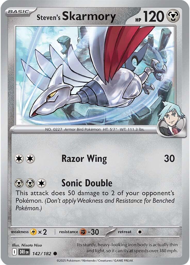 Steven's Skarmory (142/182) [Scarlet & Violet: Destined Rivals] | Dumpster Cat Games