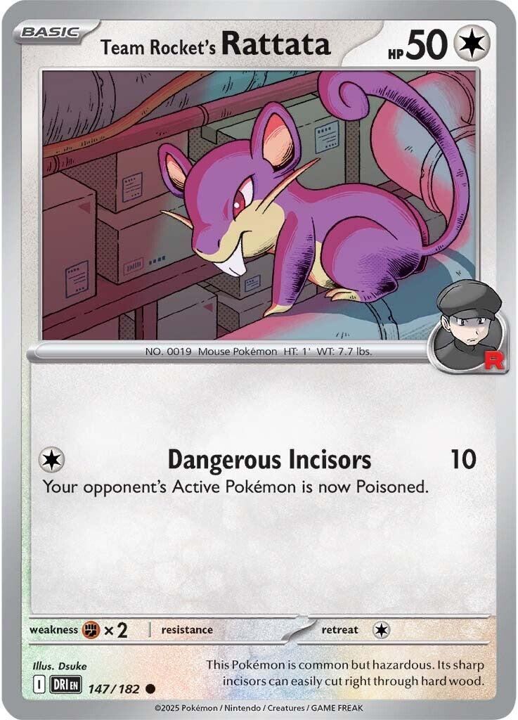 Team Rocket's Rattata (147/182) [Scarlet & Violet: Destined Rivals] | Dumpster Cat Games