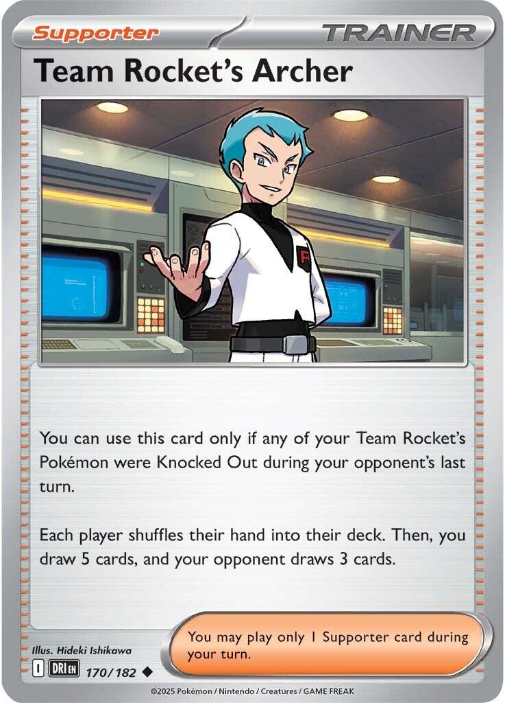 Team Rocket's Archer (170/182) [Scarlet & Violet: Destined Rivals] | Dumpster Cat Games
