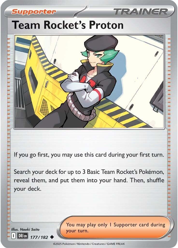 Team Rocket's Proton (177/182) [Scarlet & Violet: Destined Rivals] | Dumpster Cat Games