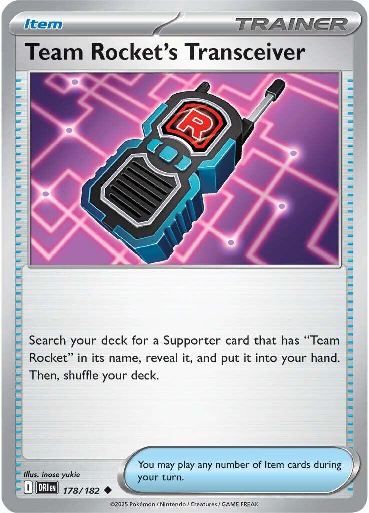 Team Rocket's Transceiver (178/182) [Scarlet & Violet: Destined Rivals] | Dumpster Cat Games