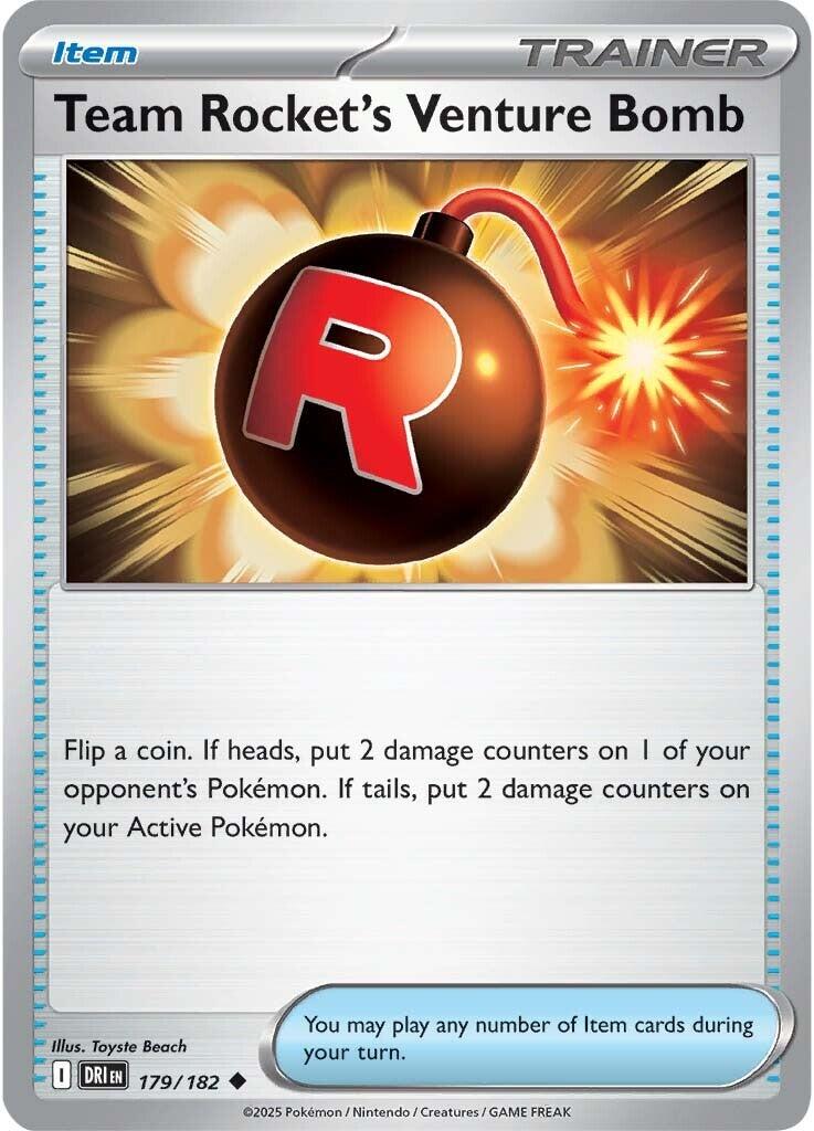 Team Rocket's Venture Bomb (179/182) [Scarlet & Violet: Destined Rivals] | Dumpster Cat Games