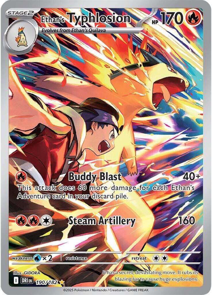 Ethan's Typhlosion (190/182) [Scarlet & Violet: Destined Rivals] | Dumpster Cat Games