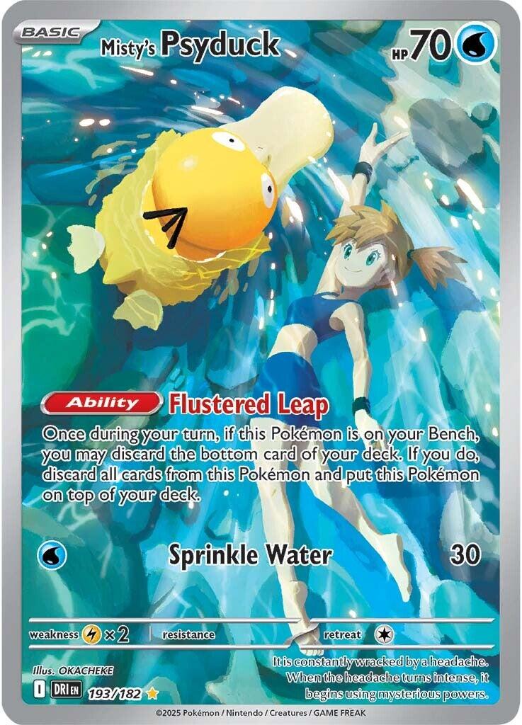 Misty's Psyduck (193/182) [Scarlet & Violet: Destined Rivals] | Dumpster Cat Games