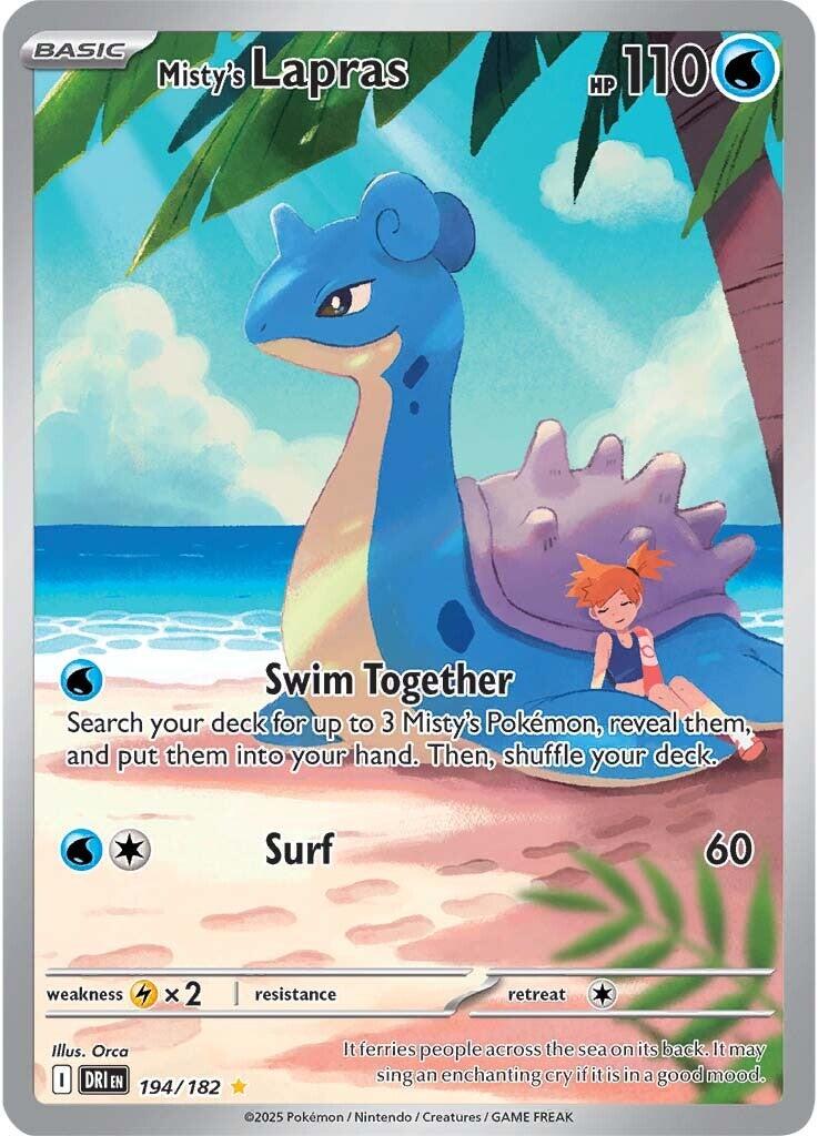 Misty's Lapras (194/182) [Scarlet & Violet: Destined Rivals] | Dumpster Cat Games